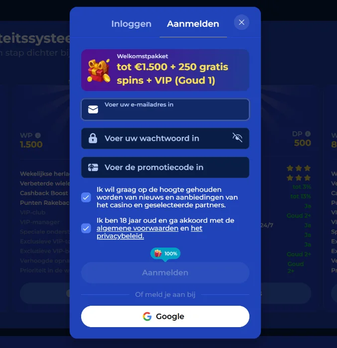 Carlospin Casino Registratie & Inloggen
